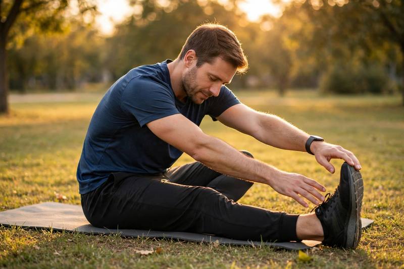 stretching